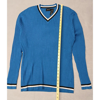 Claiborne Multicolor (XL) Stretch Long Sleeve V-Neck Sweater