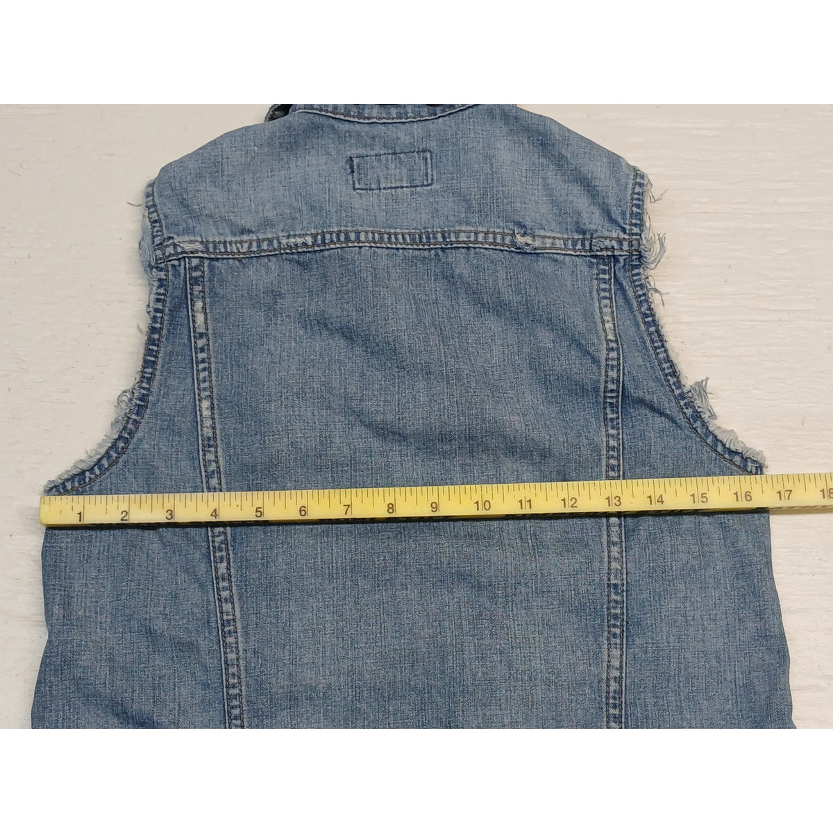 Lucky Brand (Small) Vintage Tomboy Trucker Light Denim Vest