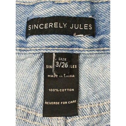 Sincerely Jules (3/26) Vintage High Waist Mom Jean Shorts