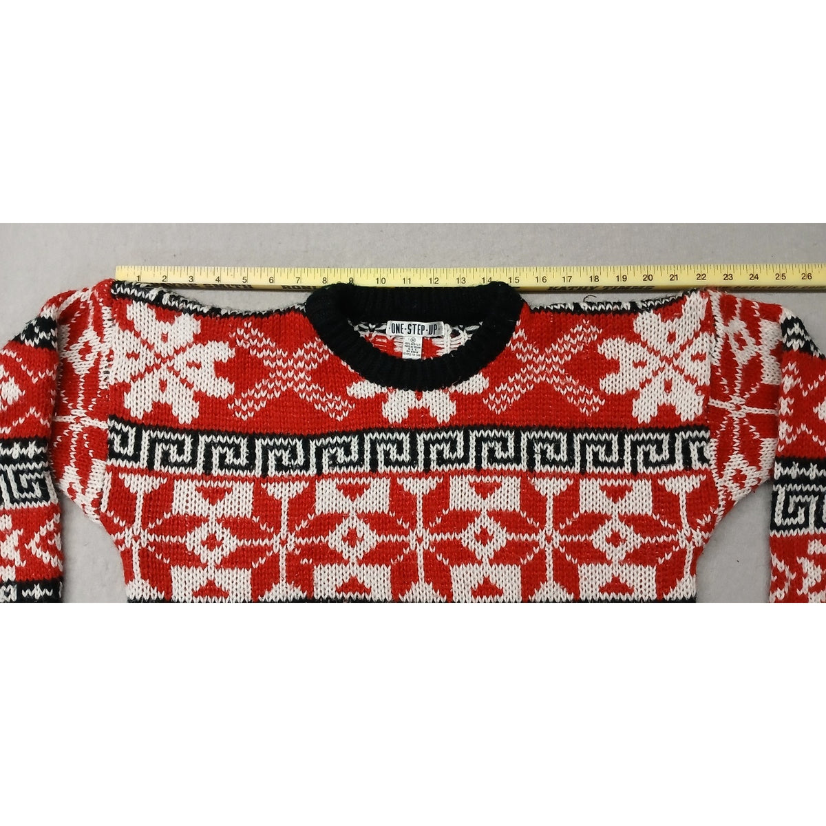 One Step Up (Medium) Unisex Multicolor Crew Neck Ugle Xmas Sweater