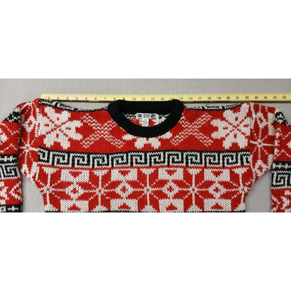 One Step Up (Medium) Unisex Multicolor Crew Neck Ugle Xmas Sweater