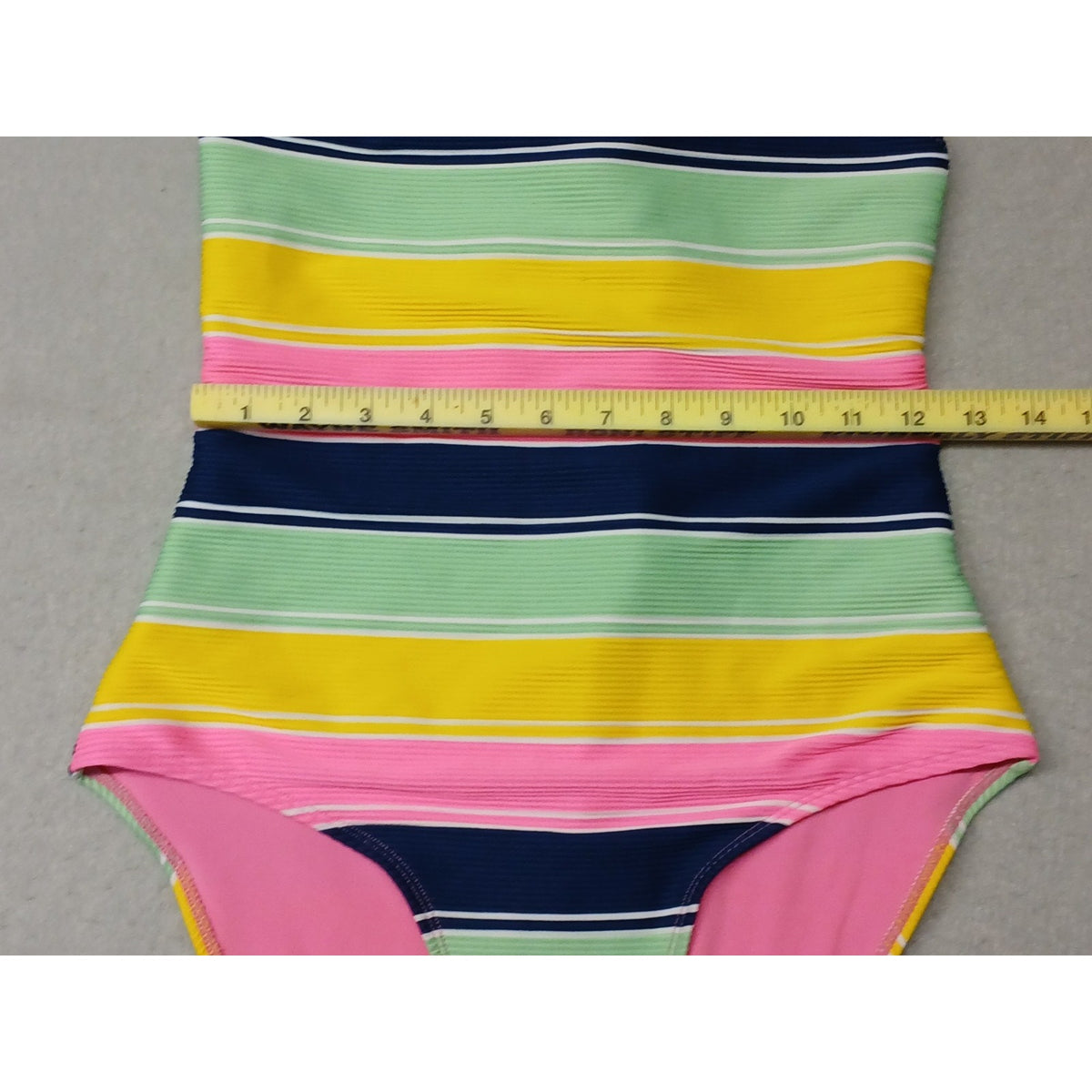 There Abouts (XL) Women's One Piece Multicolor Stretch Strap Swim Suit