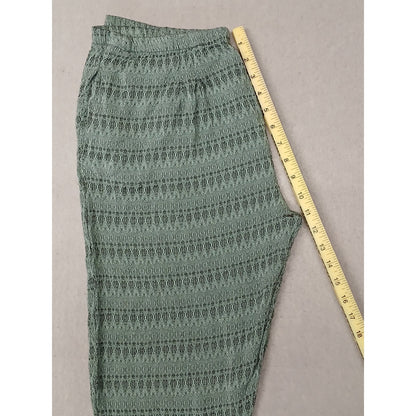 JBack (Large) High-Waisted Straight Leg Knit Lounge Pants