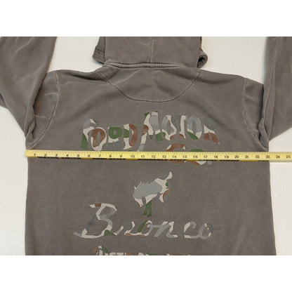 Ford Bronco (Large) Gray Pouch Pocket Pullover String Hoodie