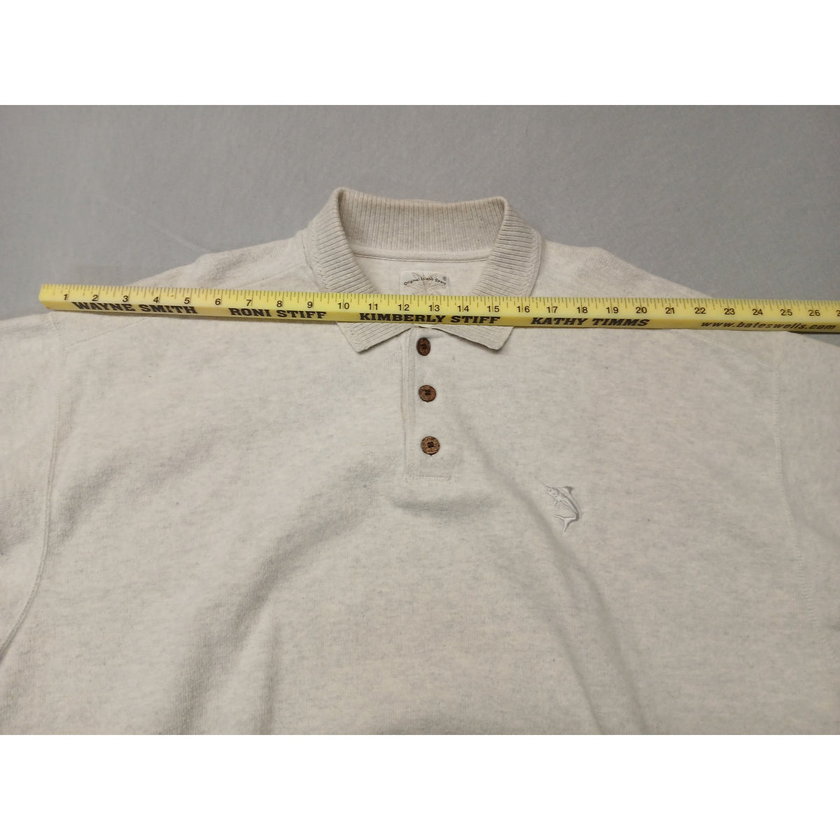 Original Island Sport (XL) Ivory Button Pullover Sweatshirt