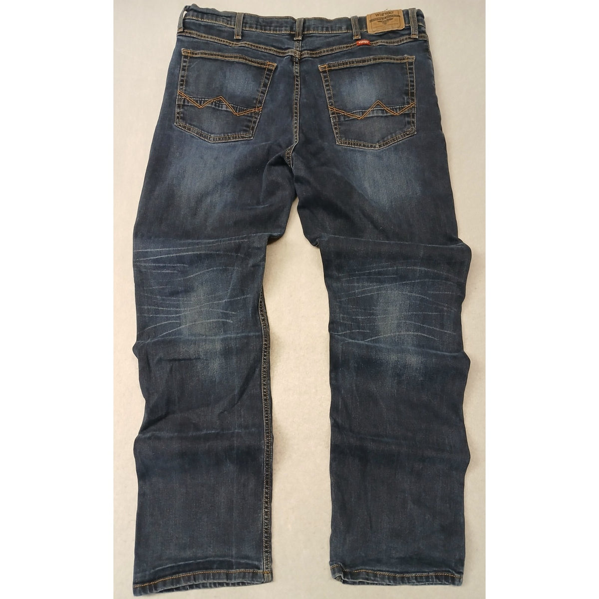 Wrangler (No Size) Men's Slim Straight Fit Dark Blue Denim Jeans