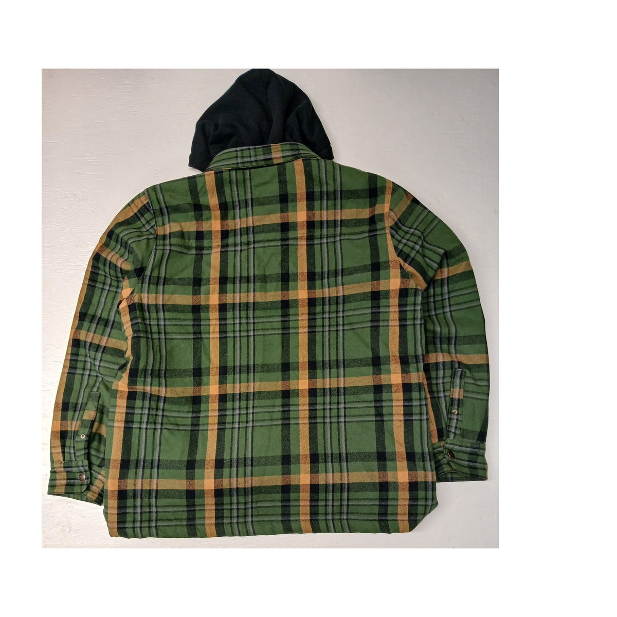 Brazos (XL) Multicolor Plaid Quilted Flannel Hoodie Shacket