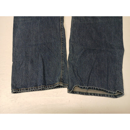 Cremieux (40x32) Relaxed Baggy Straight Fit Blue Denim Jeans