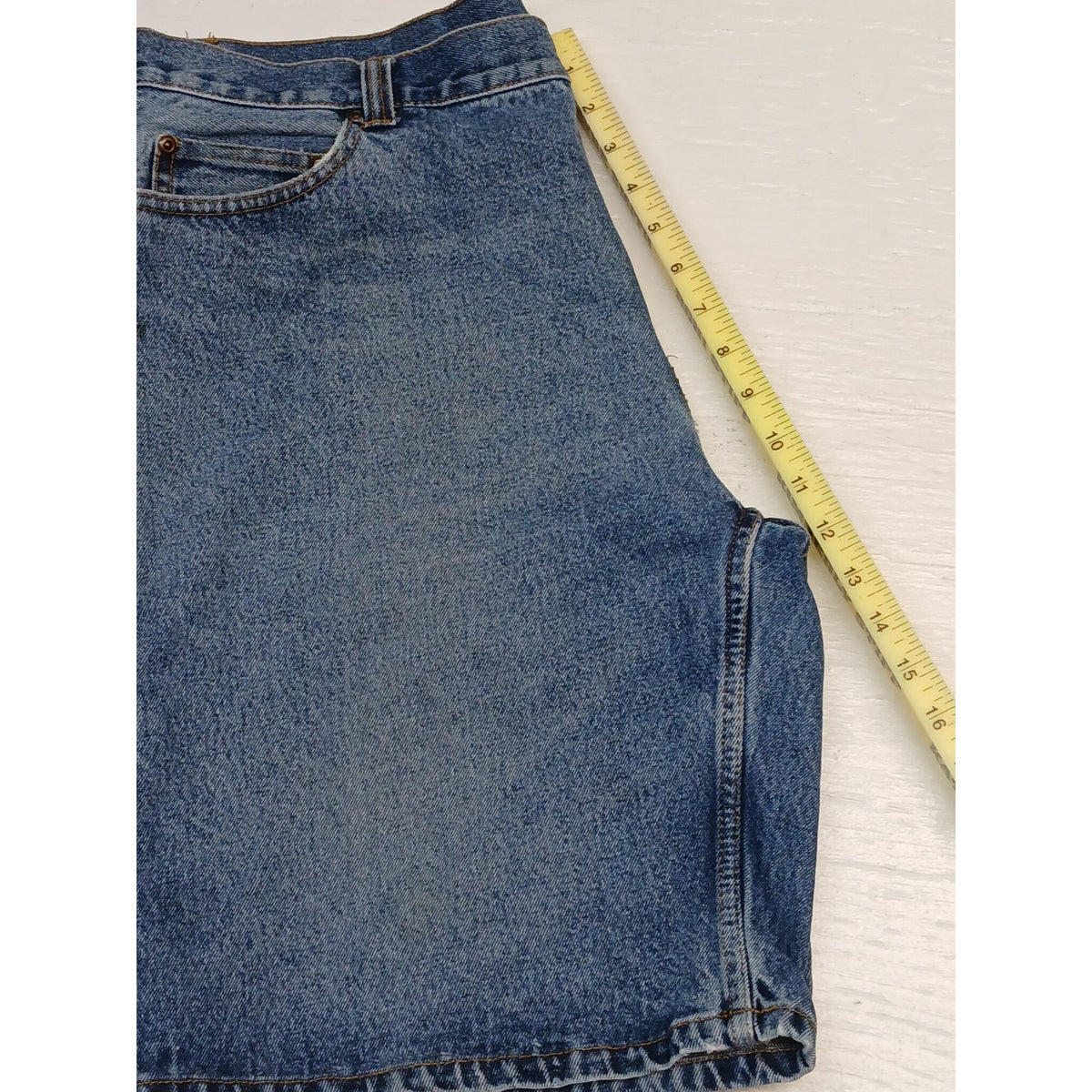 Faded Glory (38) Classic Fit Blue Denim Chino Shorts