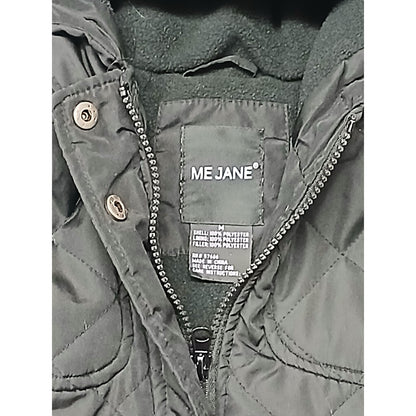 Me Jane Black (Medium) Double Polyester Hooded Coat