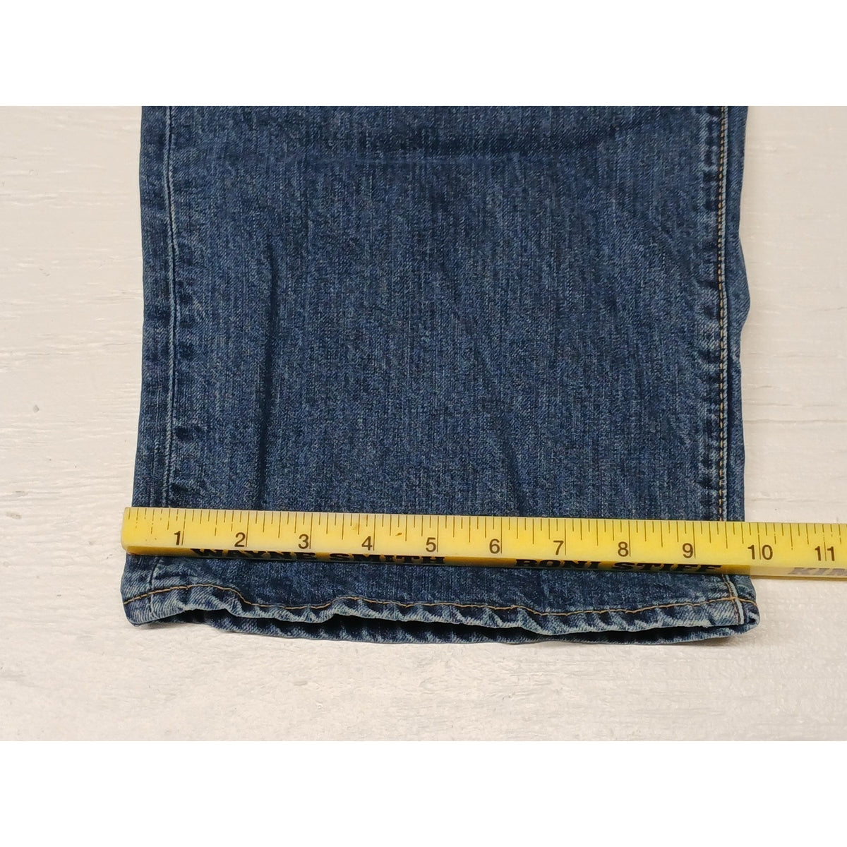 Cremieux (40x32) Relaxed Baggy Straight Fit Blue Denim Jeans