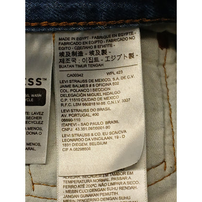 Levis (42x30) Men's Tapered Straight Leg Fit Blue Denim Jeans