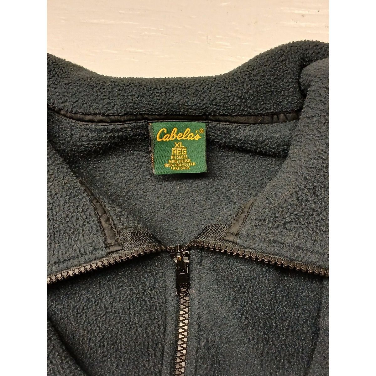 Cabelas (XL) Men's Blue Business Full Zip Fleece Jacket