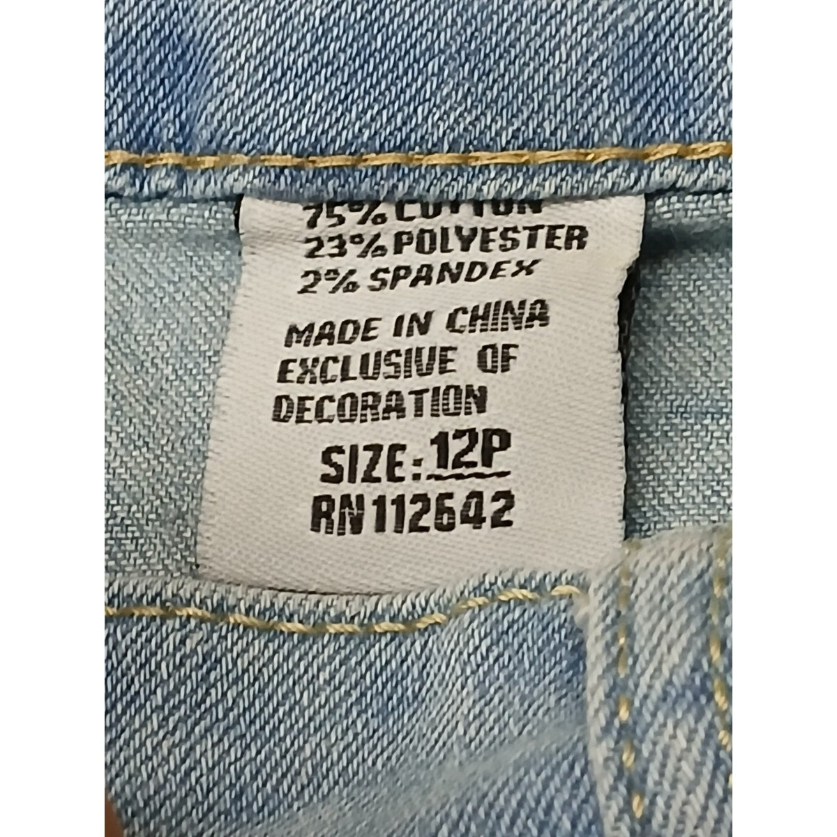 Honey & Bristle (12P) Straight Blue Denim Stretch Jeans