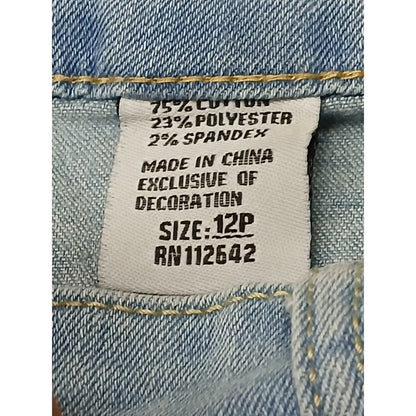 Honey & Bristle (12P) Straight Blue Denim Stretch Jeans