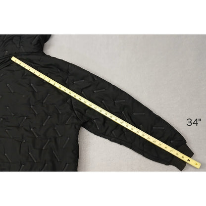 New Sport (5XL) Women's Black Quilted Hooded Winter Jacket