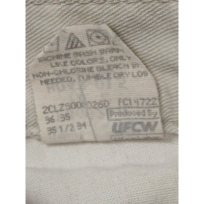 Ryders by Lee (16L) Vintage High Rise Cream Denim Shorts
