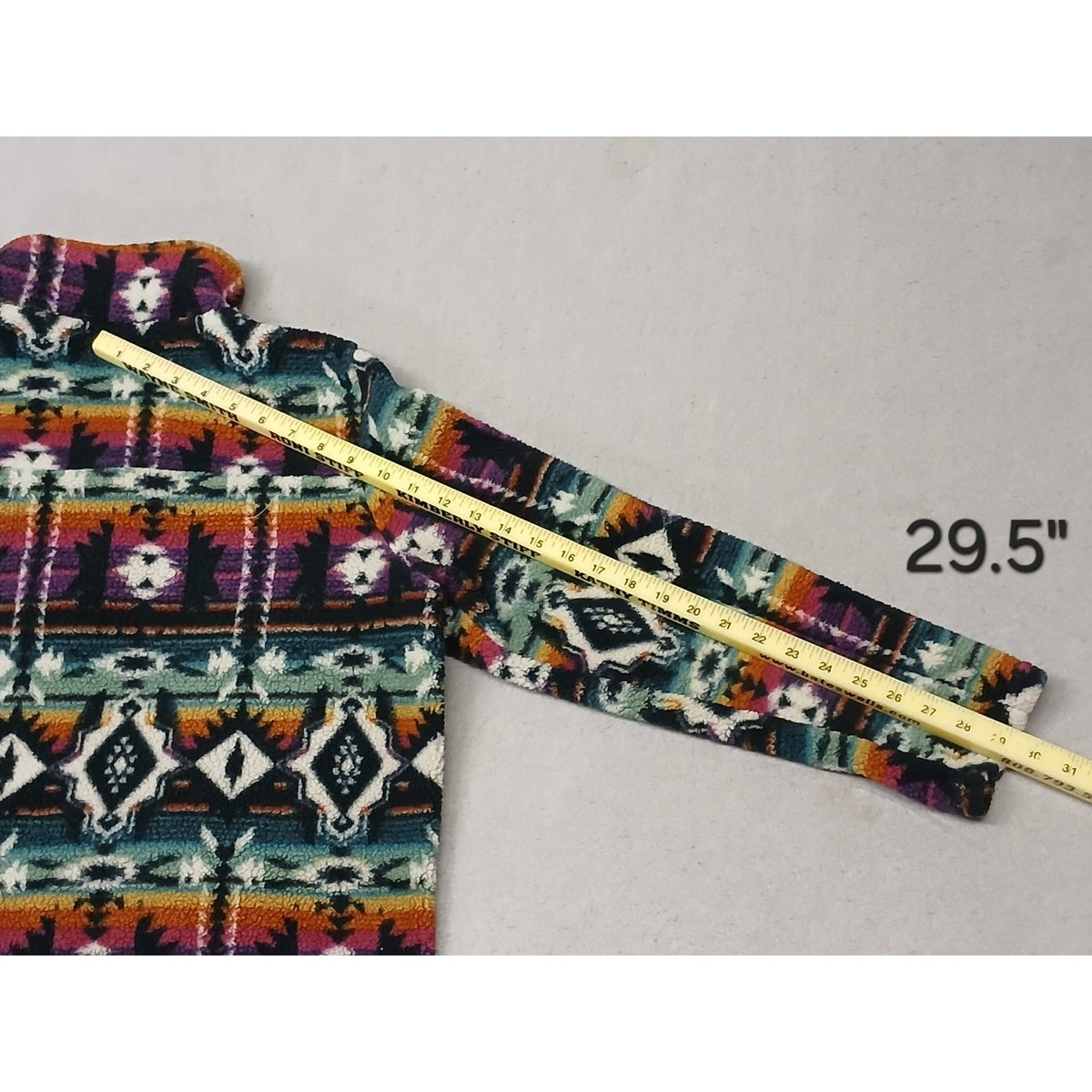 Crazy Train (Small) Multicolor Aztec/Western Fleece Jacket