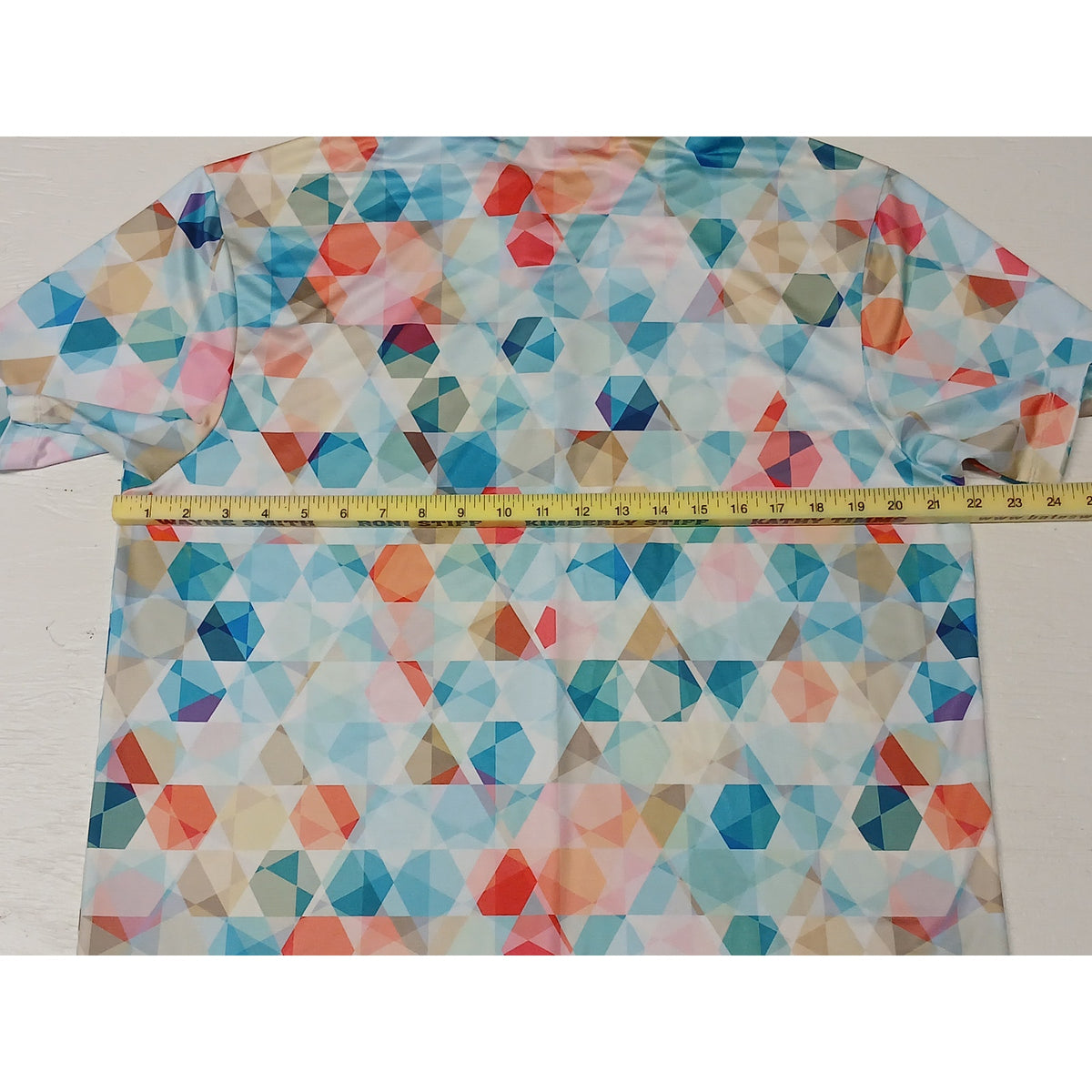 Yatta Golf (L) Multicolor Collar Button Polo Dri-Fit Shirt