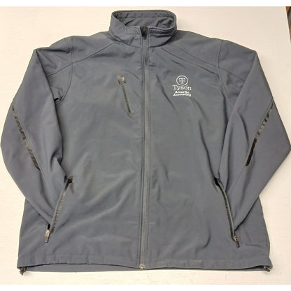 Port Authority (2XL) Gray Polyester Zip Fleece Jacket