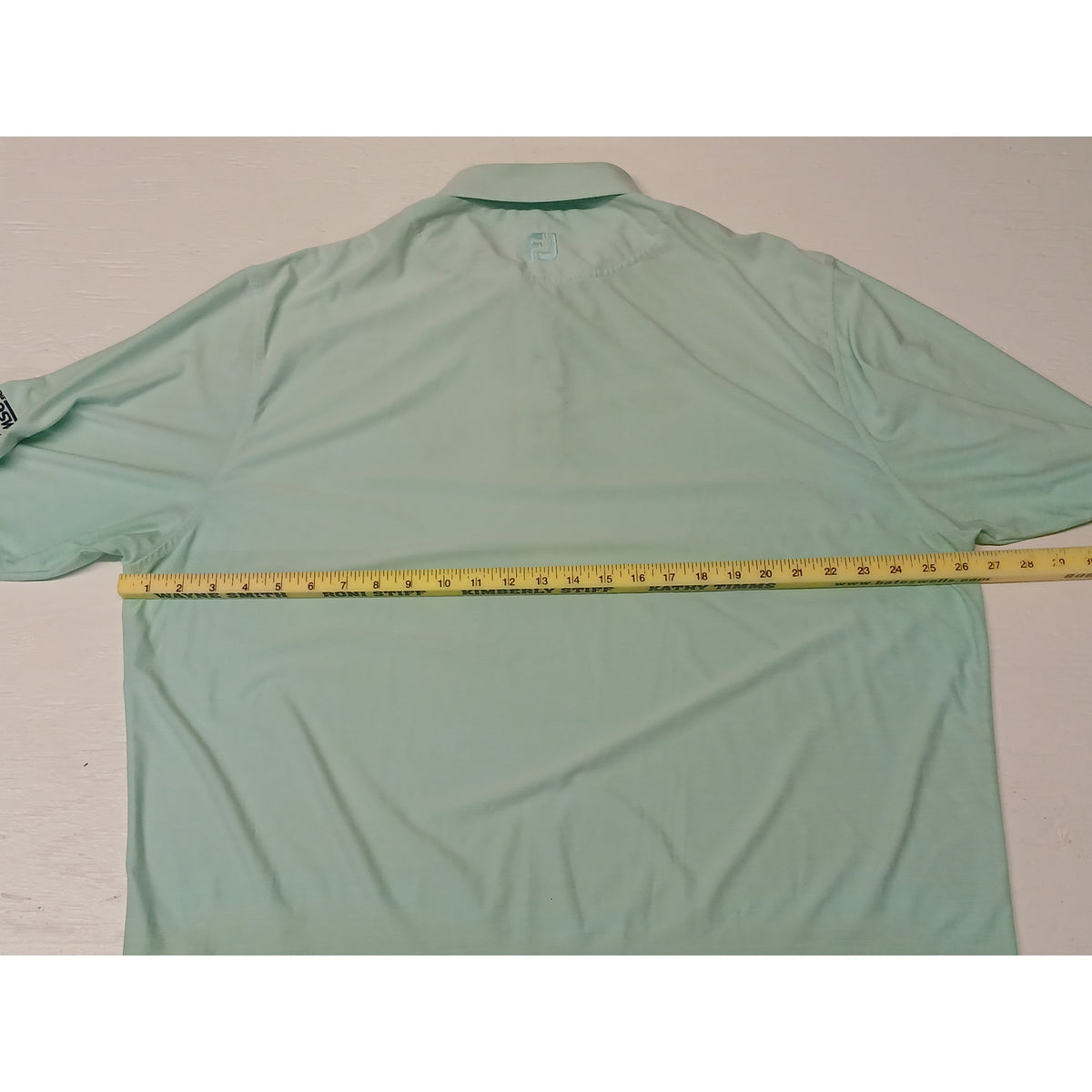 Foot Joy (XL) Teal Button Collar Polo Short Sleeve Shirt