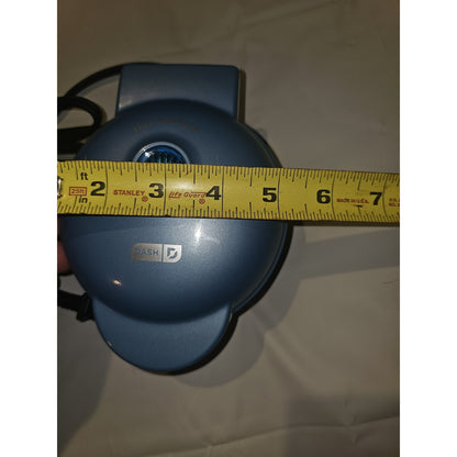 Dash 5" Mini Egg waffle Maker Slightly Used Condition Blue Non-Stick Material