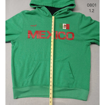 Mitre (Faded Size) Men's Green Mexico Hoodie Pullover