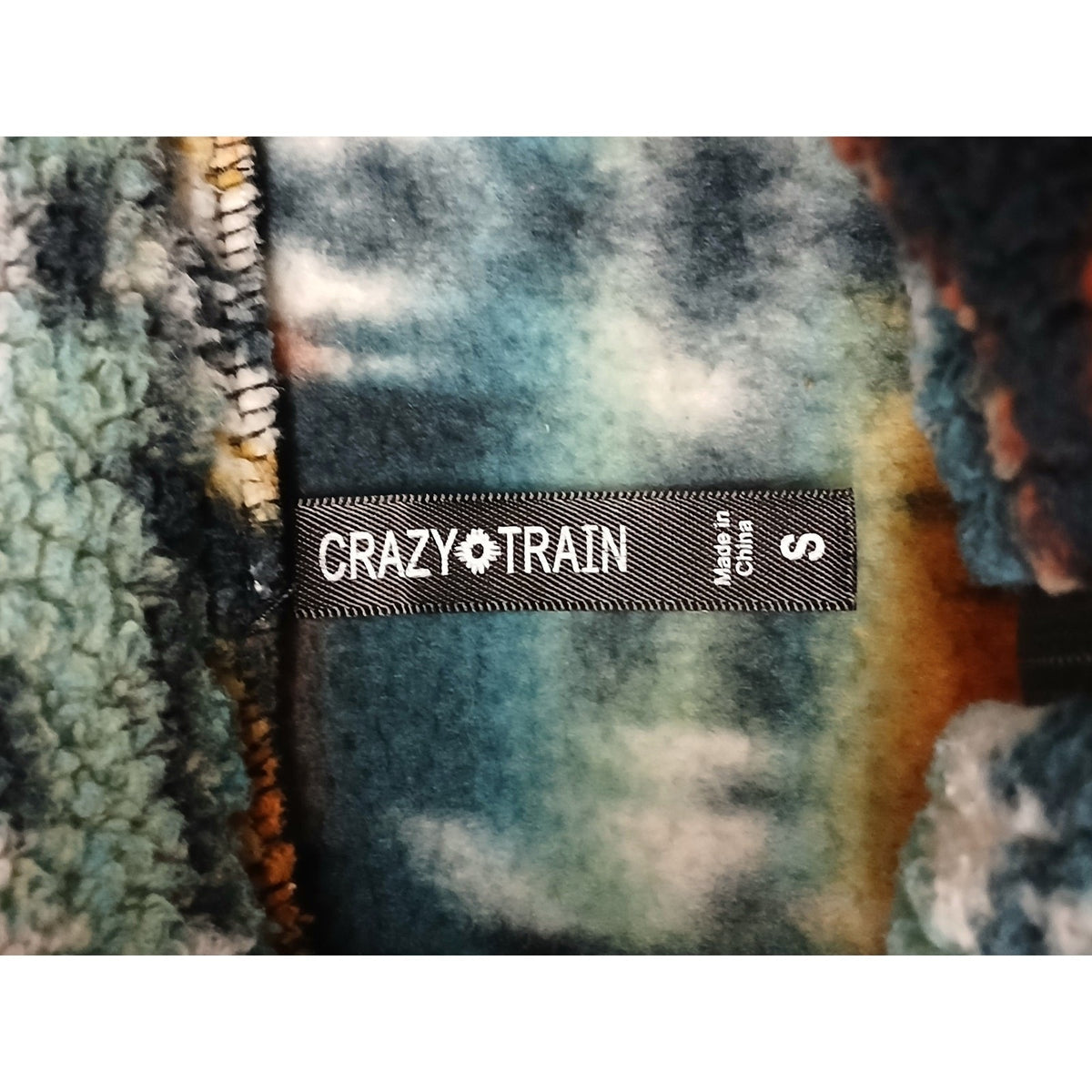 Crazy Train (Small) Multicolor Aztec/Western Fleece Jacket