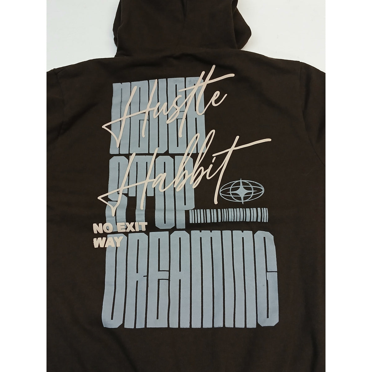 Seven Souls (Large) Brown Graphic Printed Pullover Hoodie