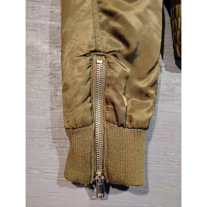 Forever 21 (Medium) Women's Green Bomber Jacket