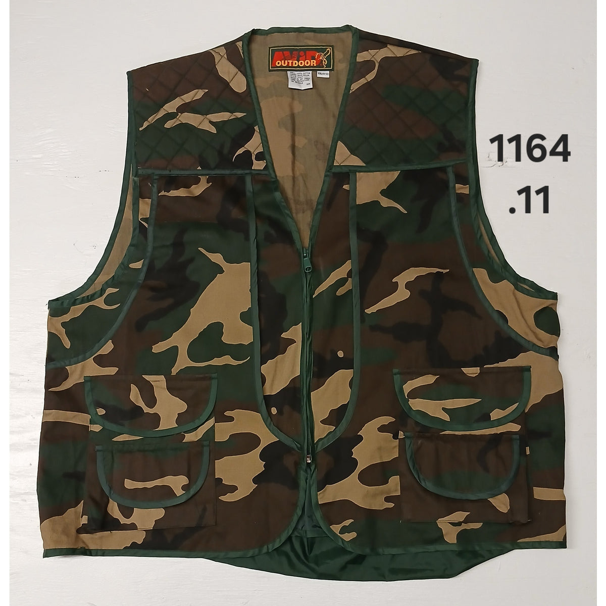 Avid Outdoor (2XL) Vintage Cotton Camo Utility Vest