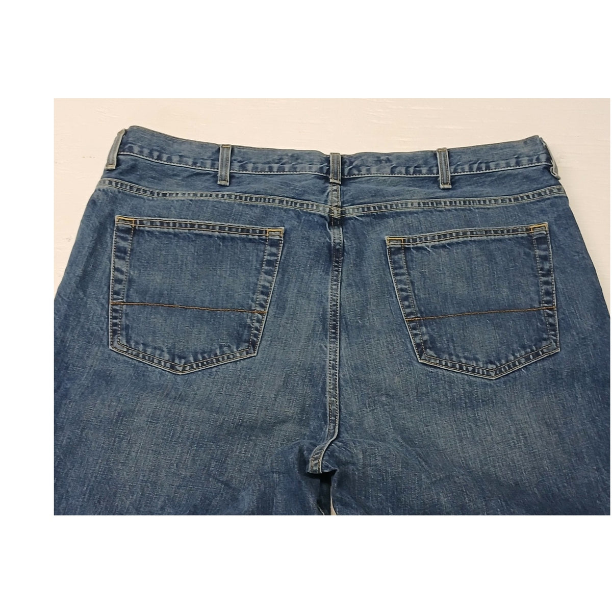 Cremieux (40x32) Relaxed Baggy Straight Fit Blue Denim Jeans