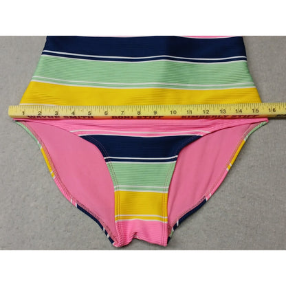 There Abouts (XL) Women's One Piece Multicolor Stretch Strap Swim Suit